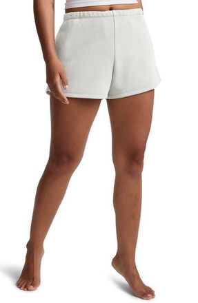 Beyond Yoga Fade Out Sweat Shorts in Washed Vintage White at Nordstrom, Size X-Large
