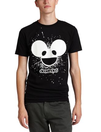 Fea Merchandising Mens Deadmau5 Burst Mau Logo Glow Lightweight T-Shirt - Black - XL