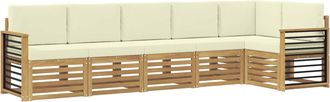 vidaXL Juegos De Sof&aacute;s Madera De Acacia S&oacute;lida Vidaxl