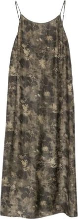 Uma Wang Anaya Printed Long Dress - Dresses - Mujer - Verde - L