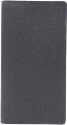 Louis Vuitton Pre-owned Wallets, male, Black, Size: ONE SIZE Pre-owned Taiga Long bill wallet (bi-fold)
