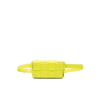 Bottega Veneta Borsa a tracolla Pre-owned in tessuto intrecciato - - Pre-owned - Donna - Giallo - ONE SIZE