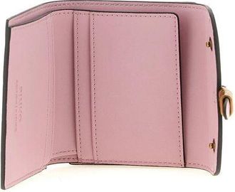 Pinko Womens Wallet Pink Cow Leather Bags