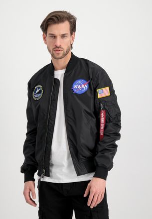 Alpha Industries Bomberjacke ALPHA INDUSTRIES MA-1 TT NASA Reversible II, Herren, Gr. M, schwarz, Obermaterial: 100% Nylon, Futter: 100% Nylon, Jacken Bomberjacke