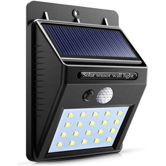 Trade Shop Trade Shop Traesio - Trade Shop - 2 X Faro Faretto Fotovoltaico + Sensore Lampada Led