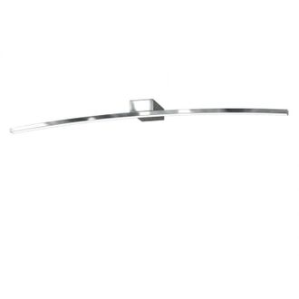 Top-Light Toplight Plafoniera da parete Curved con Led integrato, struttura in metallo cromato, design moderno 90x7x16cm 15W