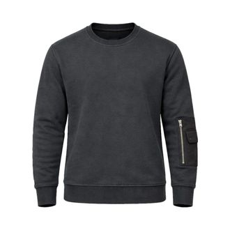 Ten c Sweatshirts, male, Gray, Size: M Crew Neck Sweatshirt