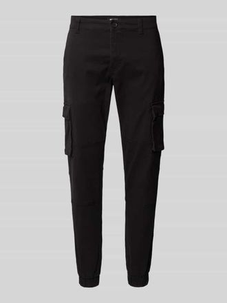 Only & Sons Cargohose mit elastischem Beinabschluss Modell CANS STAGE in Black, Größe 27/32
