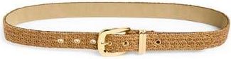 Steve Madden Faux Straw Woven Belt in Brown at Nordstrom Rack, Size X-Large