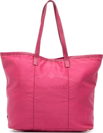 Prada Pre-owned Womens Pink Nylon Tote Bag - Dusty Pink - One Size