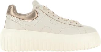 Hogan H-Stripes Allacciato H Sheepskin Low-Top Sneakers