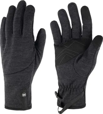 Buff Merino Fleece Gloves Handschuhe - Unisex | schwarz/grau