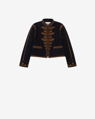 Isabel Marant Emalia Denim Jacket - Women - Black - Size 34 - Marant &Eacute;toile