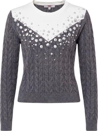 Liu Jo Maglia Chiusa Tf6187 Ma25S - - Knitwear - Donna - Grigio - L