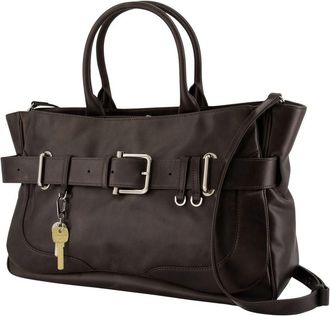 Osoi Womens Brocle Handbag - Osoi Leather Brown Cowhide Bags Handbags-Purses
