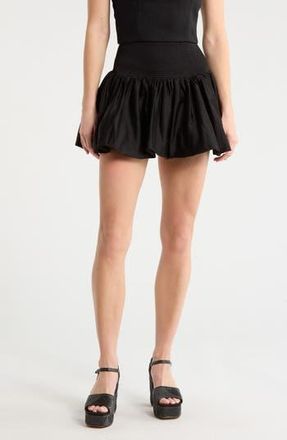 Alice & Olivia Arden Drop Waist Bubble Hem Skirt in Black at Nordstrom Rack, Size 10