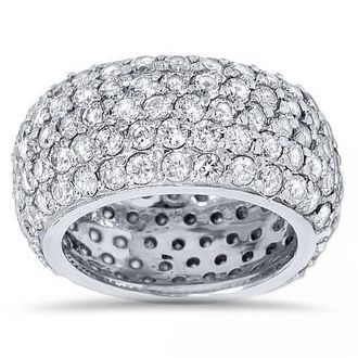 Pompeii3 5 3/4ct Pave Diamond Eternity Wedding Anniversary Ring