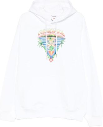 Casablanca Hoodies & sweatvesten, Heren, Wit, L, Katoen, Innocence Triangle Hoodie