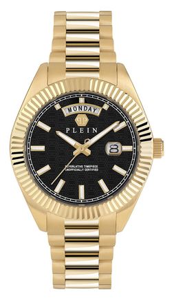Philipp Plein Date Superlative Gent Mens Gold Watch PWPNA0424 material_Stainless_Steel - One Size