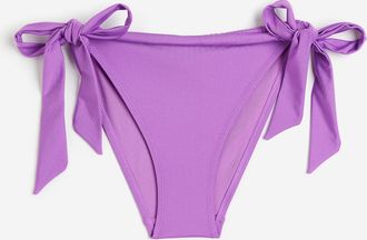 H&M Tie-Tanga Bikinihose - Purple