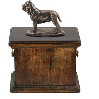 OEM Mast&iacute;n Napolitano, Mast&iacute;n Napolitano, Mastino Napoletano - Una Urna Para Cenizas De Perro, Una Urna Con Una Estatuilla, Una Urna Elegante En Un Estilo