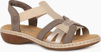 Rieker Womens Globe Womens Sandals - Brown - Size: 3.5