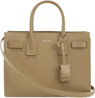 Saint Laurent Pre-owned Handbags, female, Beige, Size: ONE SIZE Pre-owned Tote bag