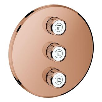GROHE Grifo De Pared Triple Smart Control 29122 Fms Redondo Oro Rosa Brillante