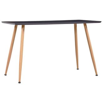 vidaXL Mesa De Comedor Mdf Gris Y Color Roble 120x60x74 Cm Vidaxl