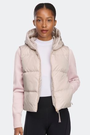 Canada Goose HyBridge Wide Quilt Knit Hoodie Tonal Disc