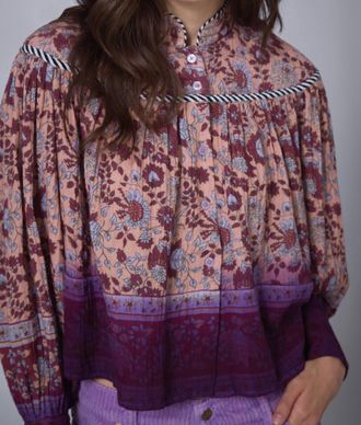 Manoush Bohemian Hindi Top In Camel
