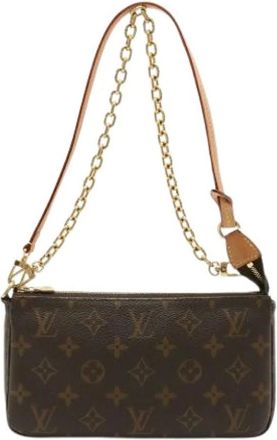 Louis Vuitton Pre-owned Shoulder Bags, female, Brown, Size: ONE SIZE Pre-owned Vintage Shoulder Bag