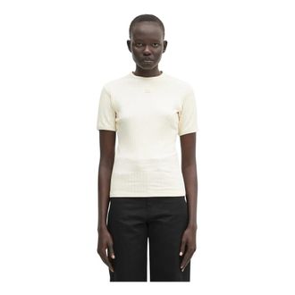 Wales Bonner Wales Bonner, Tops, Dames, Beige, S, Katoen, Movement T-shirt