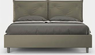 Itamoby Cama Doble Container 160x200 Cabecero Con Cojines Appia M1 - Marr&oacute;n