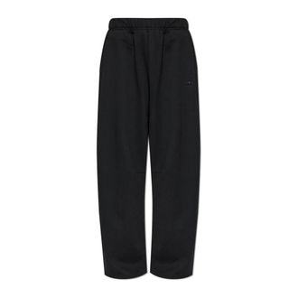 adidas Wijde Trainingsbroeken - Heren - Sweatpants - Zwart - M - Katoen - Broeken