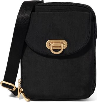 Baggallini Coastal Flip Lock Venture Crossbody in Black W/Gold Hardware at Nordstrom
