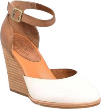 Kork-ease Womens Christie Wedge In White/brown