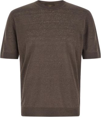 Zanone Grey Ice Lino Sweater