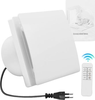 OEM Ventilador Extractor De Aire, Mando A Distancia, 7 Velocidades, Blanco