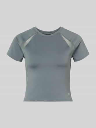 Under Armour T-Shirt mit Mesh-Eins&auml;tzen und Logo in Dunkelgrau, Gr&ouml;&szlig;e XL