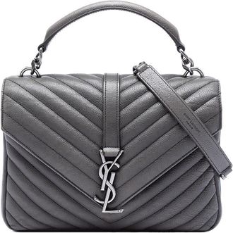 Saint Laurent Pre-owned Saint Laurent Medium Chevron Sheepskin Monogram College Satchel Ladies S6Y7FXDMGMCRARUI