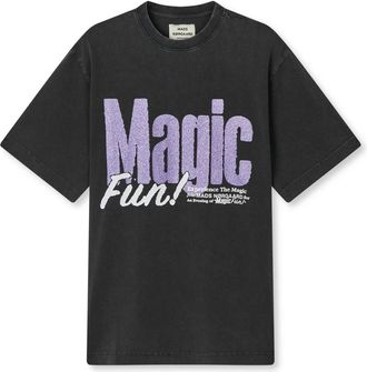 Mads Norgaard Tops, Dames, Zwart, M, Zwarte oversized T-shirt met halve mouwen