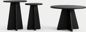 Hanah Home 3 Juegos De Mesas De Sal&oacute;n Modernas Redondas Mushroom Tris