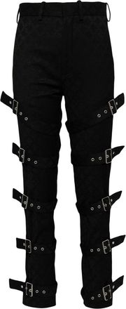 Charles Jeffrey Loverboy buckled trousers - unisex - Elastane/Recycled Polyester/Viscose - M - Black