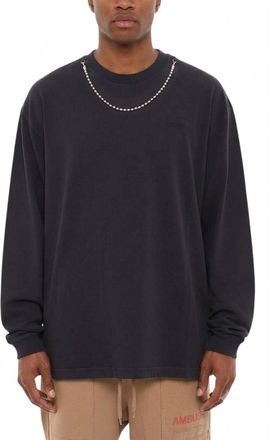 AMBUSH Navy Blue Crew Neck Sweatshirt