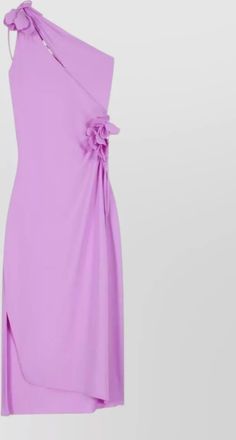 Coperni floral one-shoulder asymmetric midi dress