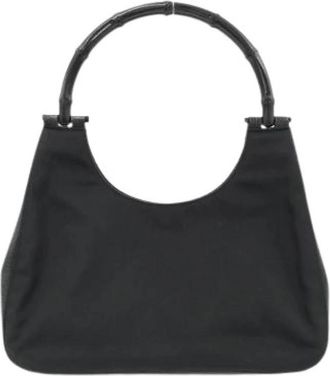 Gucci Pre-owned Nylon gucci-bags - Dames - Vintage Handtas - Zwart - ONE Size - Nylon - Vintage