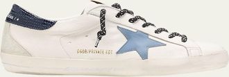 Golden Goose Mens Superstar Leather Low-Top Sneakers