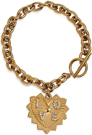 Bracha Monty Heart Bracelet in Gold at Nordstrom
