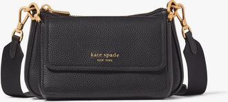 Kate Spade New York Double Up Pebbled Leather Crossbody
